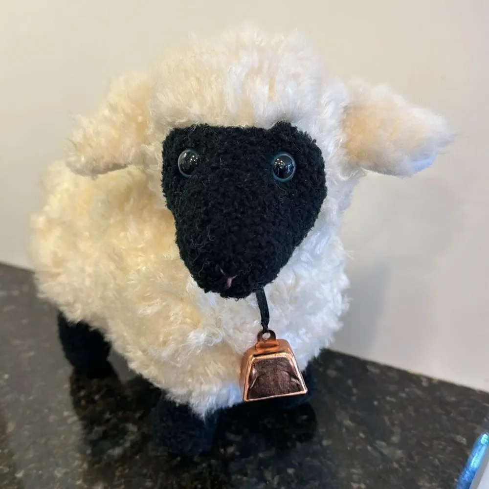 Vintage 1992 GUND Woolie Lamb w/ Ringing Bell Plush Sheep Toy Stuffed Animal 12” - Picture 2 of 11